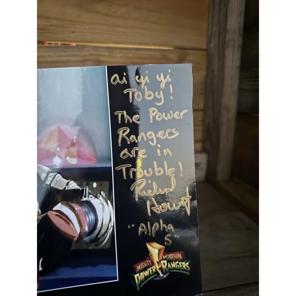 Autographed By Richard Horvitz Power Rangers Mighty Force‎ Alpha 5 Signed 